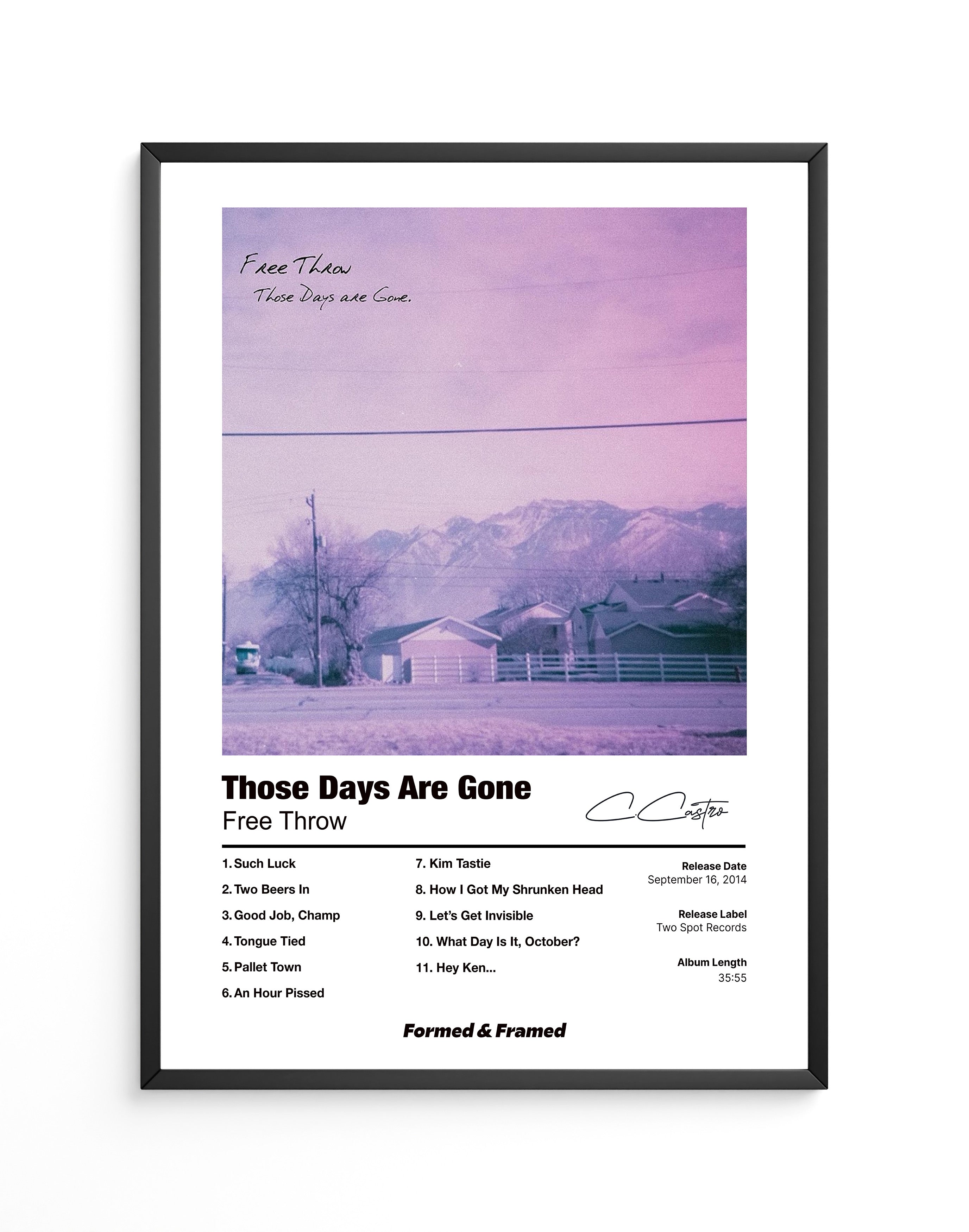 Those days are gone